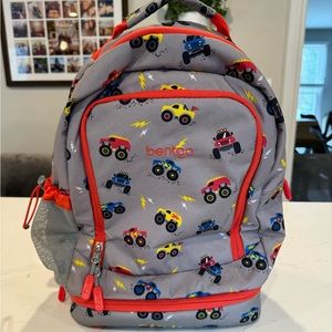 Bentgo kids monster truck backpack, EUC
